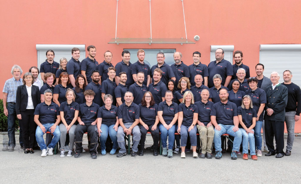 Das Team von Ambros Huber bei der technischen Beratung